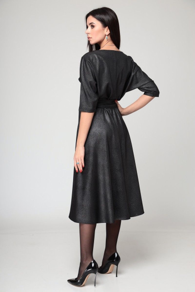 Платье T&N 7152 черный-серебро - фото 8
