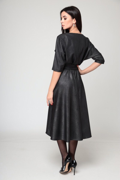 Платье T&N 7152 черный-серебро - фото 7