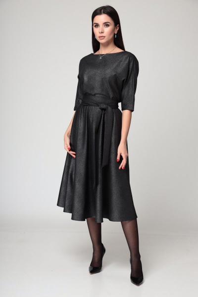 Платье T&N 7152 черный-серебро - фото 3