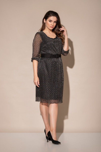 Платье Angelina 424 черный - фото 2