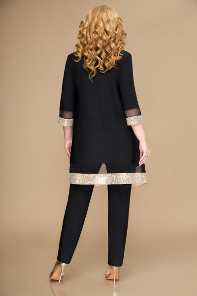 Брюки, туника Svetlana-Style 1488 черный+светлый - фото 3