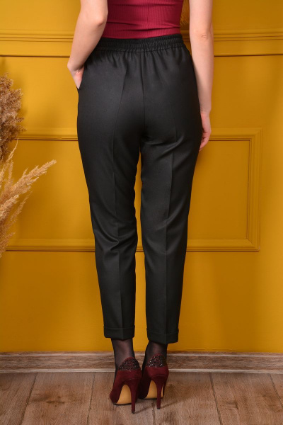Брюки свободный крой из костюмной вискозной ткани LM КТ5400 - фото 6