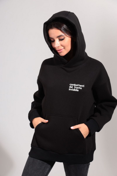 Худи HIT 0208 чёрный - фото 6