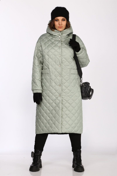 Пальто Lady Secret 8016 фисташковый - фото 5