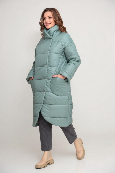Пальто ALEZA 1050 мята - фото 1