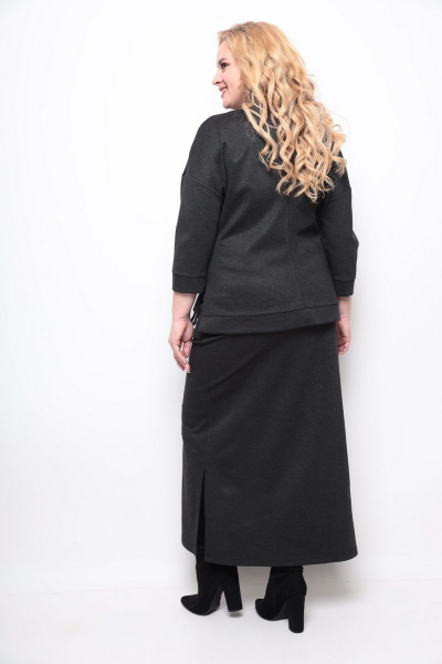 Джемпер, юбка Michel chic 1265 графитовый - фото 5