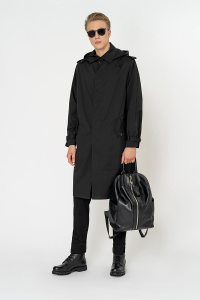 Плащ Elema 2М-10919-1-176 чёрный - фото 1