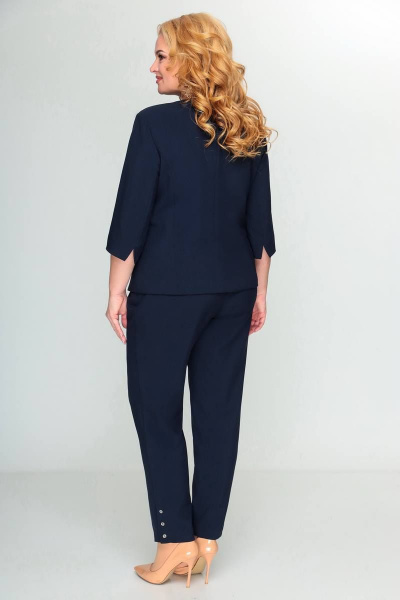 Брюки, жакет Swallow 388 темно-синий - фото 5