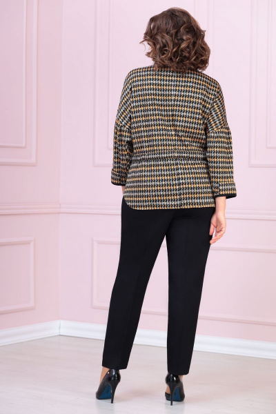 Брюки, жакет VOLNA 1211 черно-желтый - фото 2