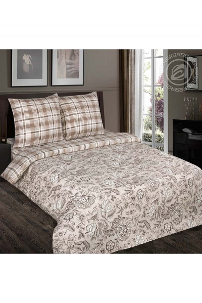 Постельное белье из поплина 2-спальный евро с карманами АРТПОСТЕЛЬ 909 ода - фото 1