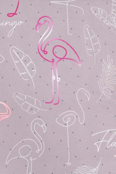 Постельное белье из поплина бежевое 2-спальный евро с клапанами АРТПОСТЕЛЬ 914 фламинго - фото 3