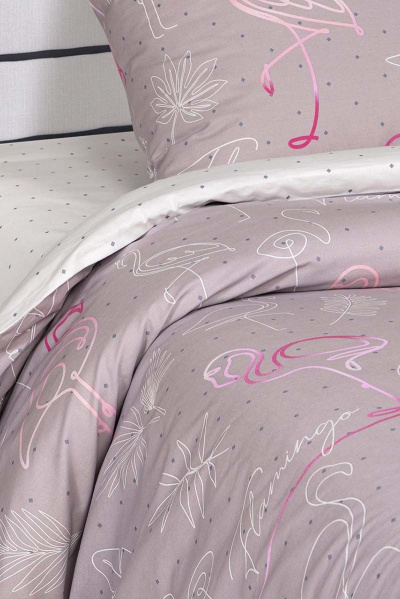 Комплект постельного белья из поплина с карманом АРТПОСТЕЛЬ 900 фламинго - фото 6