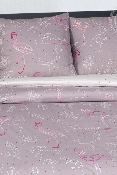 Комплект постельного белья из поплина с карманом АРТПОСТЕЛЬ 900 фламинго - фото 2