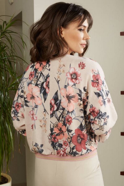 Джемпер Teffi Style L-1556 цветочный_принт - фото 3