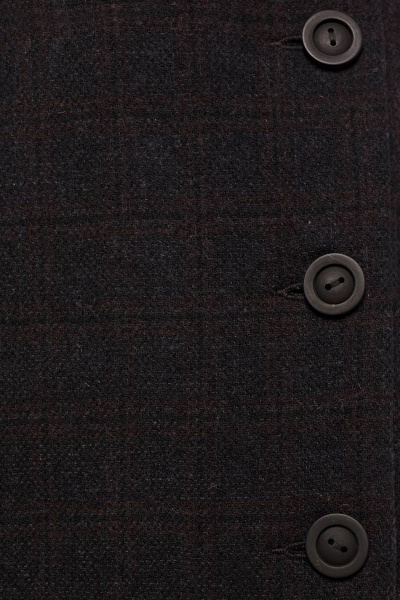 Юбка Дорофея 259 темно-серый,коричневый - фото 3