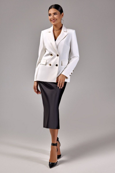 Жакет, платье FOXY FOX 1326 черно-белый - фото 11