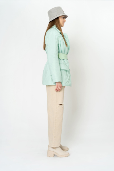 Демисезонная куртка из плащёвой ткани бирюзового цвета Elema 4-10779-1-170 ментол - фото 3