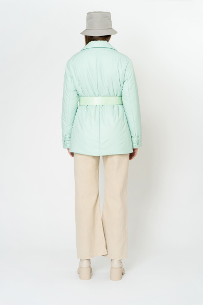 Демисезонная куртка из плащёвой ткани бирюзового цвета Elema 4-10779-1-170 ментол - фото 4