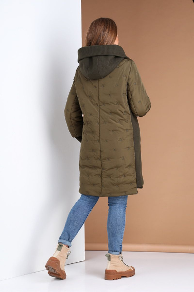 Куртка Andrea Style 0410 хаки - фото 3