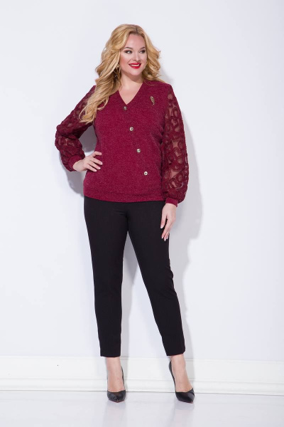 Джемпер Liliana 1011N вишня - фото 5