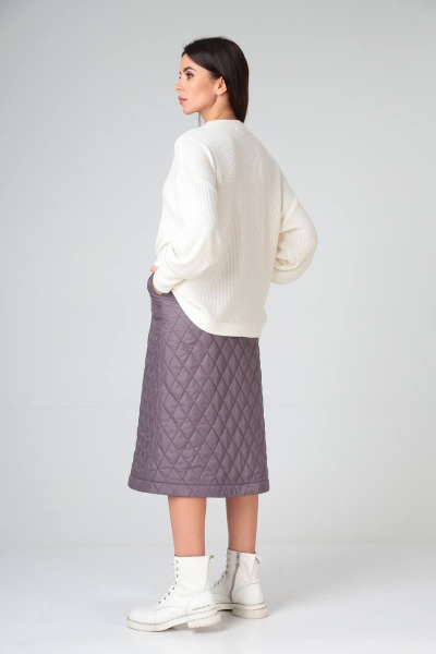 Стёганая юбка на утеплителе с расклешением TVIN 4014 - фото 6