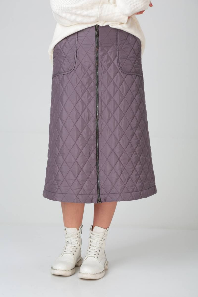 Стёганая юбка на утеплителе с расклешением TVIN 4014 - фото 9