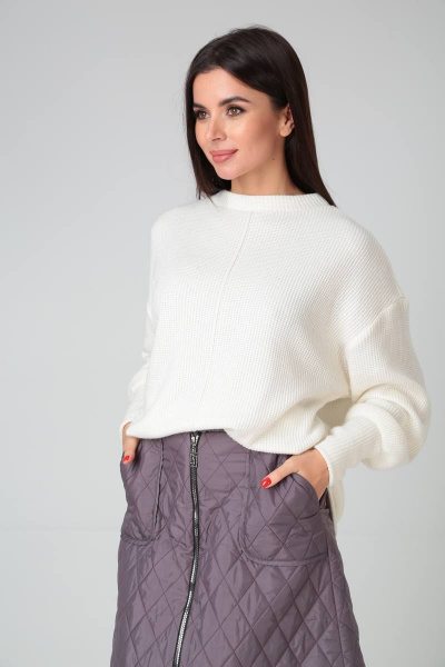 Стёганая юбка на утеплителе с расклешением TVIN 4014 - фото 7