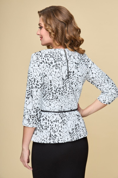 Джемпер DaLi 2198 белый-бисер-камушки - фото 5