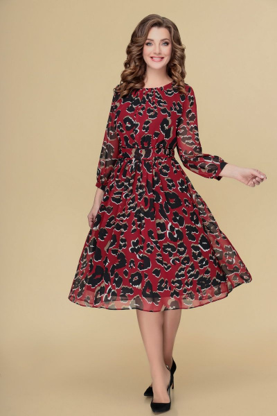 Платье DaLi 5418 бордо - фото 1