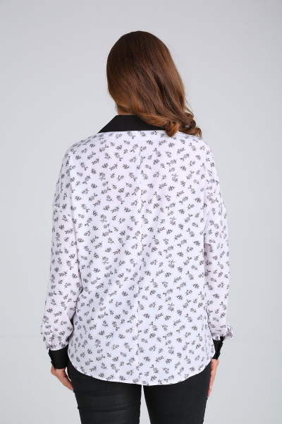 Блуза демисезонная свободного силуэта с отделочной шнуровкой Modema м.521/2 - фото 5