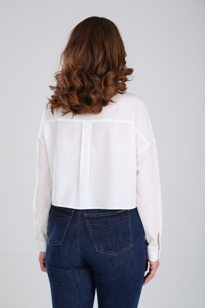 Рубашка свободного покроя из вискозы для делового образа Modema м.523/1 - фото 5