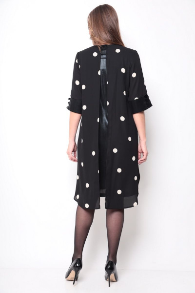 Платье Michel chic 2072 черный_горох - фото 4