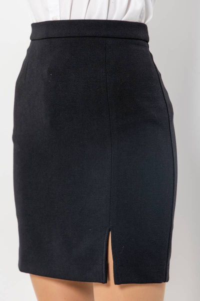 Деловая юбка из текстиля для офисного гардероба Domna 71115 черный(170) - фото 5