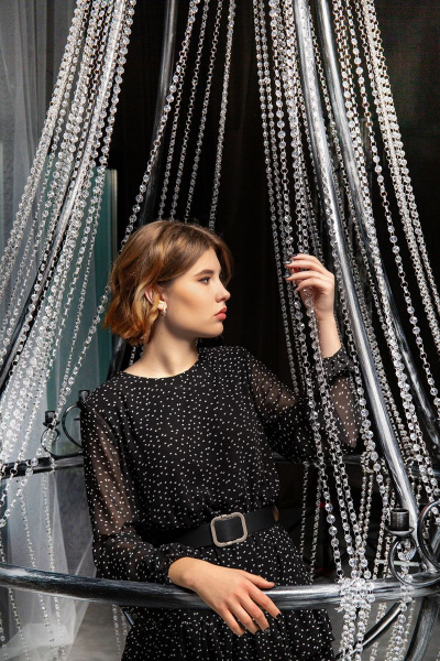 Платье Butеr 2303 черно-белый - фото 3