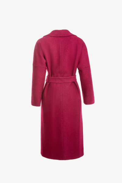 Пальто на каждый день из пальтовой ткани с шерстью Elema 6-11210-1-164 бордо - фото 3