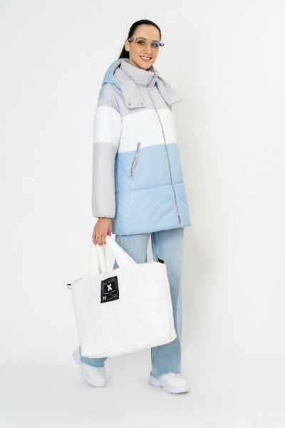 Пальто Elema 5-11085-1-170 светло-серый - фото 1