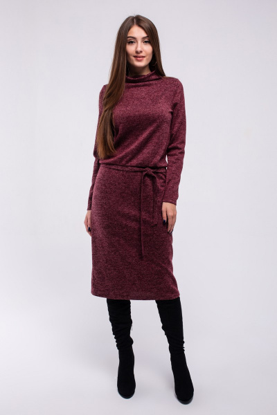 Платье Madech 185309 бордовый - фото 2