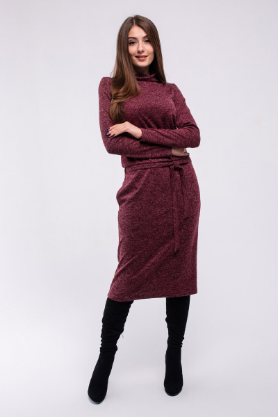 Платье Madech 185309 бордовый - фото 3