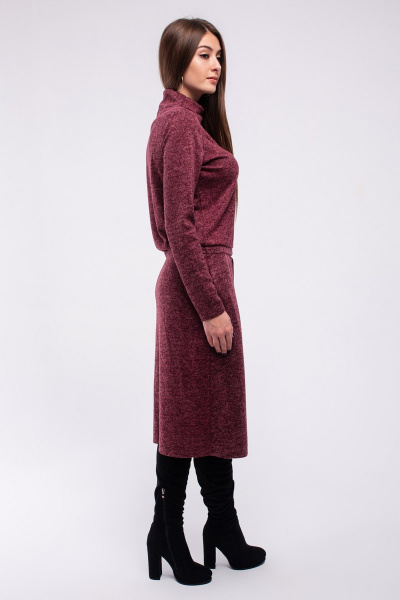 Платье Madech 185309 бордовый - фото 5