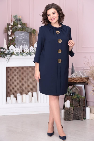 Платье Moda Versal П2364 т.синий - фото 2