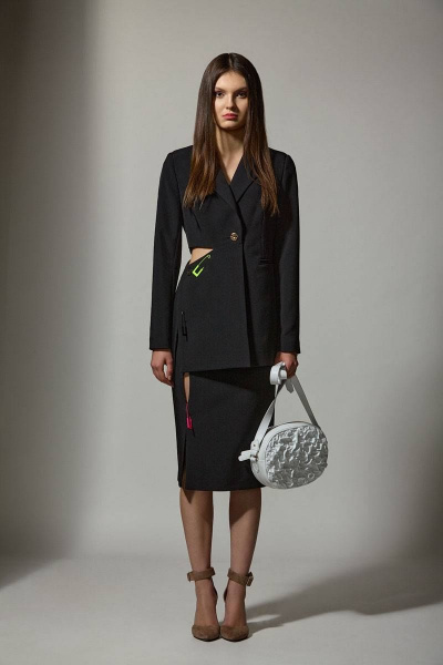 Жакет и юбка из костюмной ткани на подкладке Rosheli 1063 - фото 1