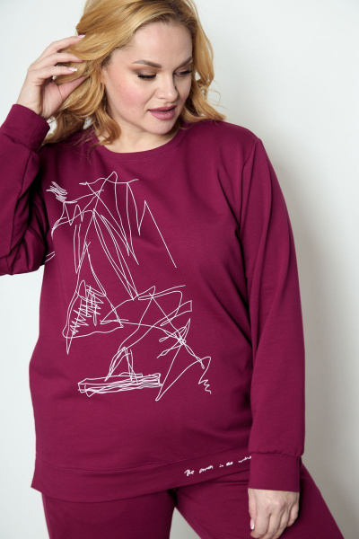 Брюки, свитшот STEFANY 2046-2 фуксия - фото 4