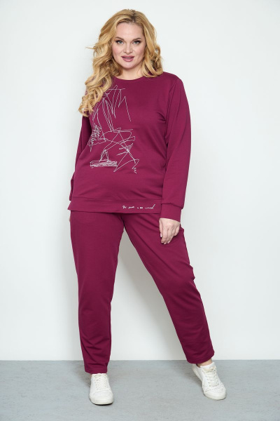 Брюки, свитшот STEFANY 2046-2 фуксия - фото 3