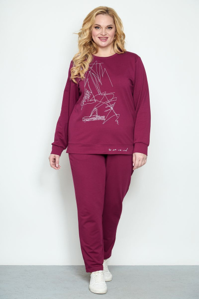 Брюки, свитшот STEFANY 2046-2 фуксия - фото 2