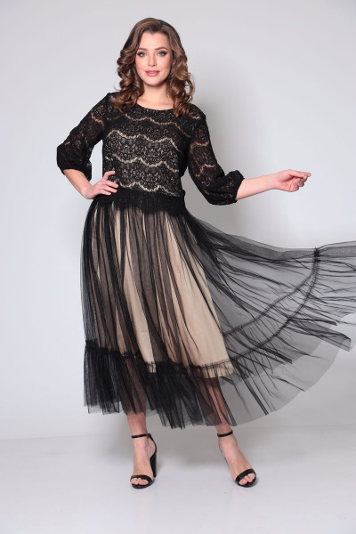 Платье ANASTASIA MAK 985 черный - фото 2