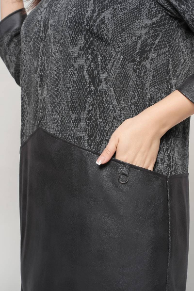 Платье La rouge 5373 графит-(питон) - фото 4