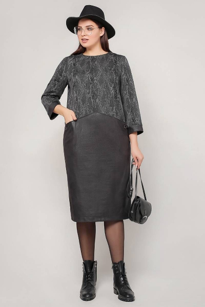 Платье La rouge 5373 графит-(питон) - фото 1