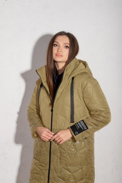 Пальто Angelina 217 горчица - фото 3