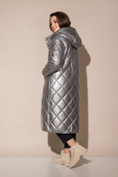 Пальто Angelina 220 серый - фото 3