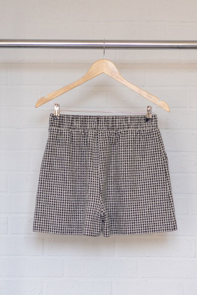 Шорты с резинкой и карманами, мультиколор, демисезон Luna 015/2 гусиная_лапка - фото 5